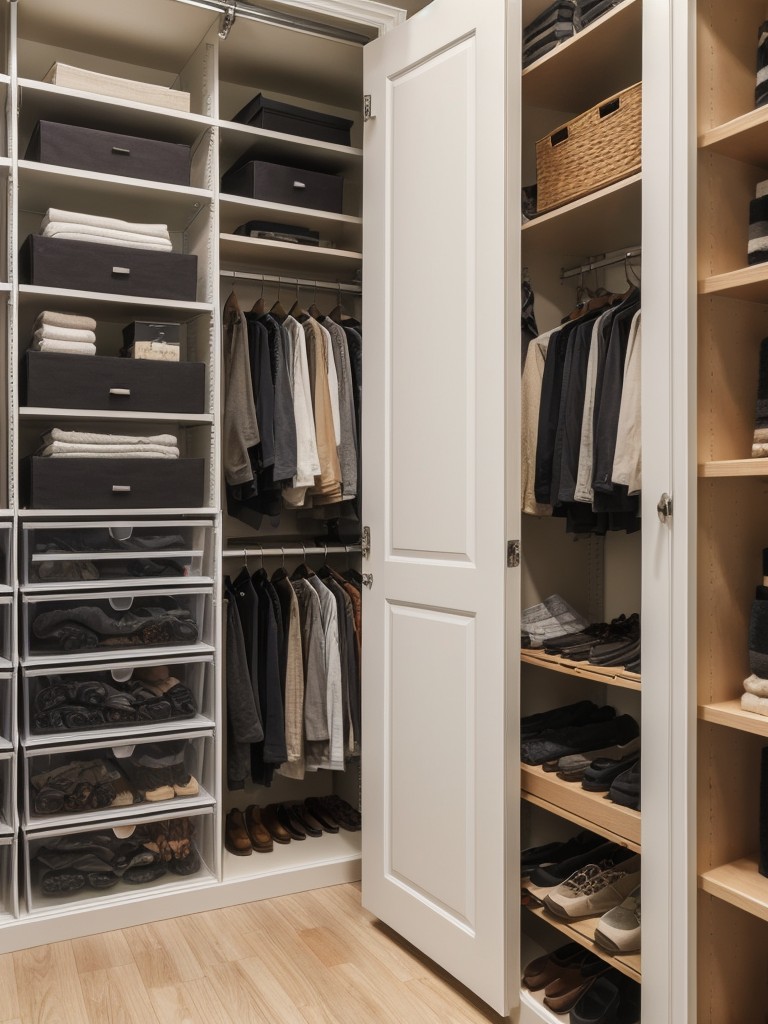 Create a Customizable Closet Organization System to Maximize Storage Solutions.