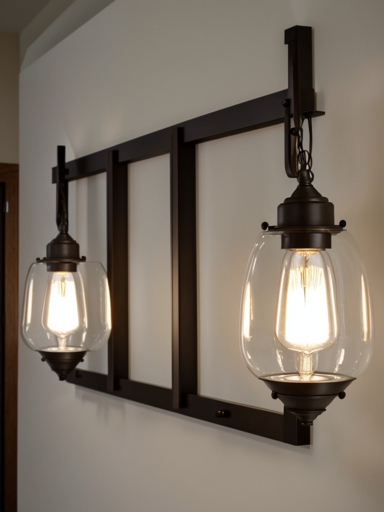 Add decorative wall sconces or pendant lights to provide both ambient and task lighting.