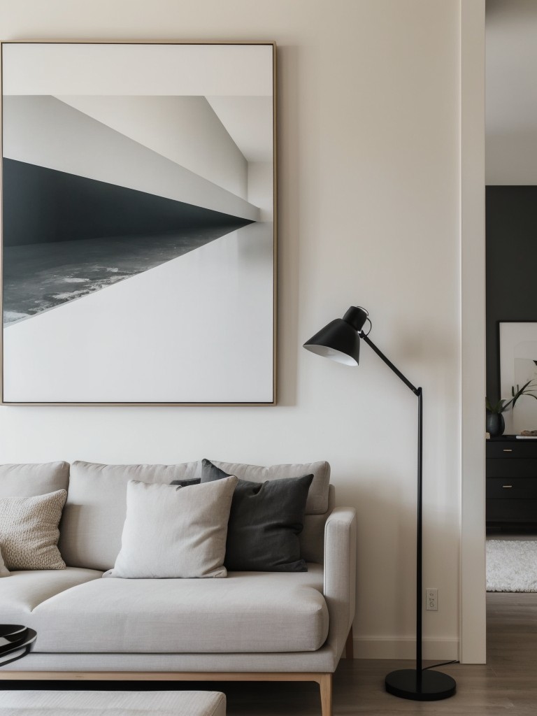 Embrace a minimalist aesthetic by displaying a few carefully selected pieces of art or decor.