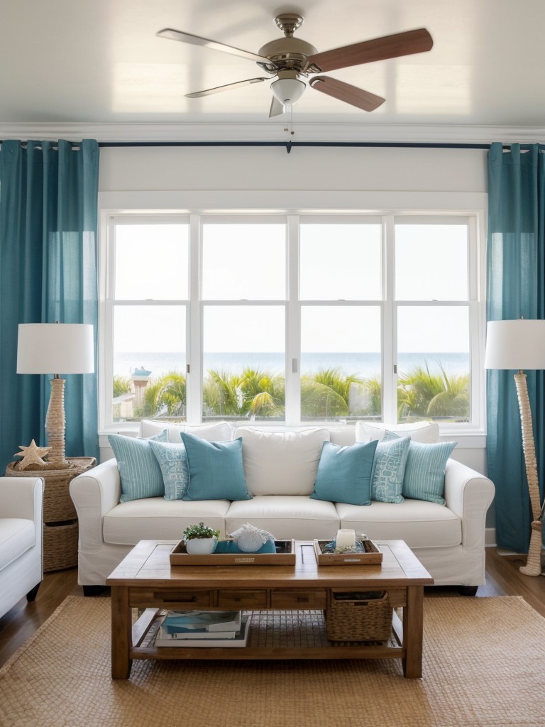 Incorporate beach or nautical-inspired design elements into your apartment staging to create a light and breezy atmosphere that evokes the feeling of a summer vacation.