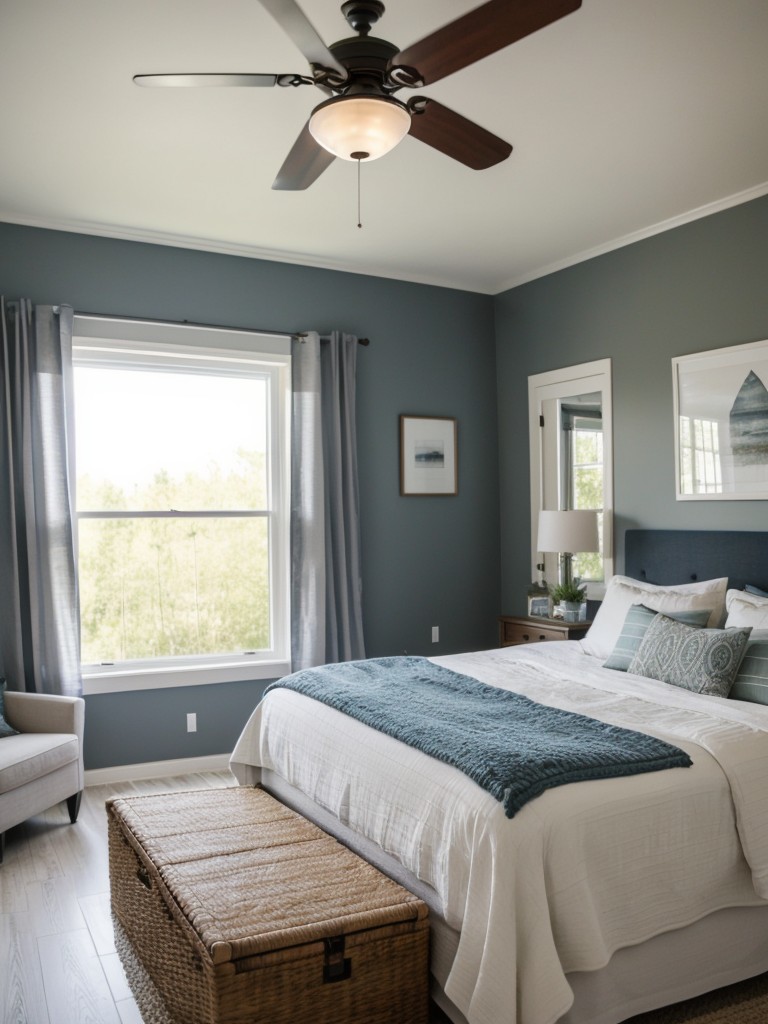 Choose a theme or a specific style for the master bedroom, such as coastal, bohemian, or Scandinavian, for a cohesive and personalized look.