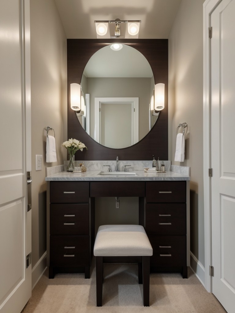Incorporate a dressing table or vanity area in the master bedroom for a touch of luxury and convenience.
