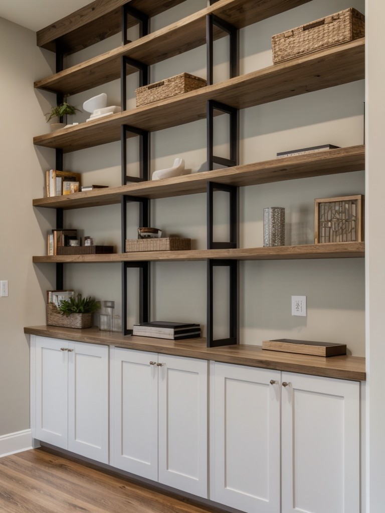 Incorporating hidden storage solutions like built-in shelves or minimalist wall-mounted bookcases.