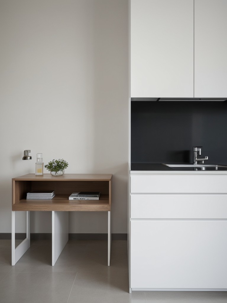 Incorporating minimalistic furniture with clean lines and streamlined designs.