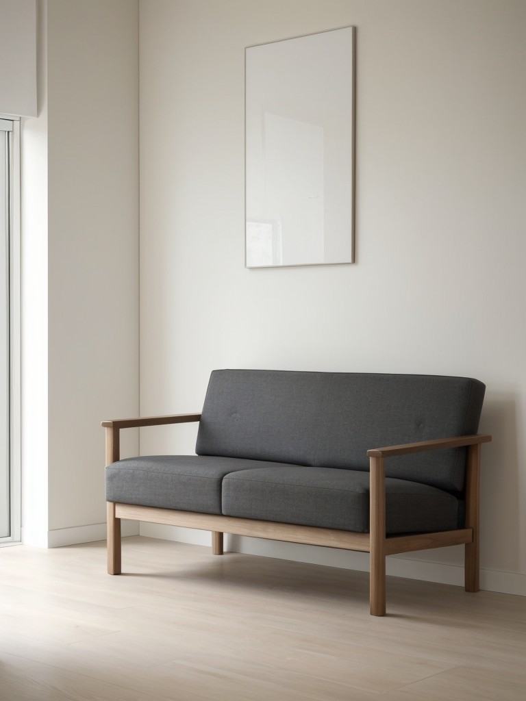 Incorporating simple and functional seating options like minimalist sofas or low-profile chairs.