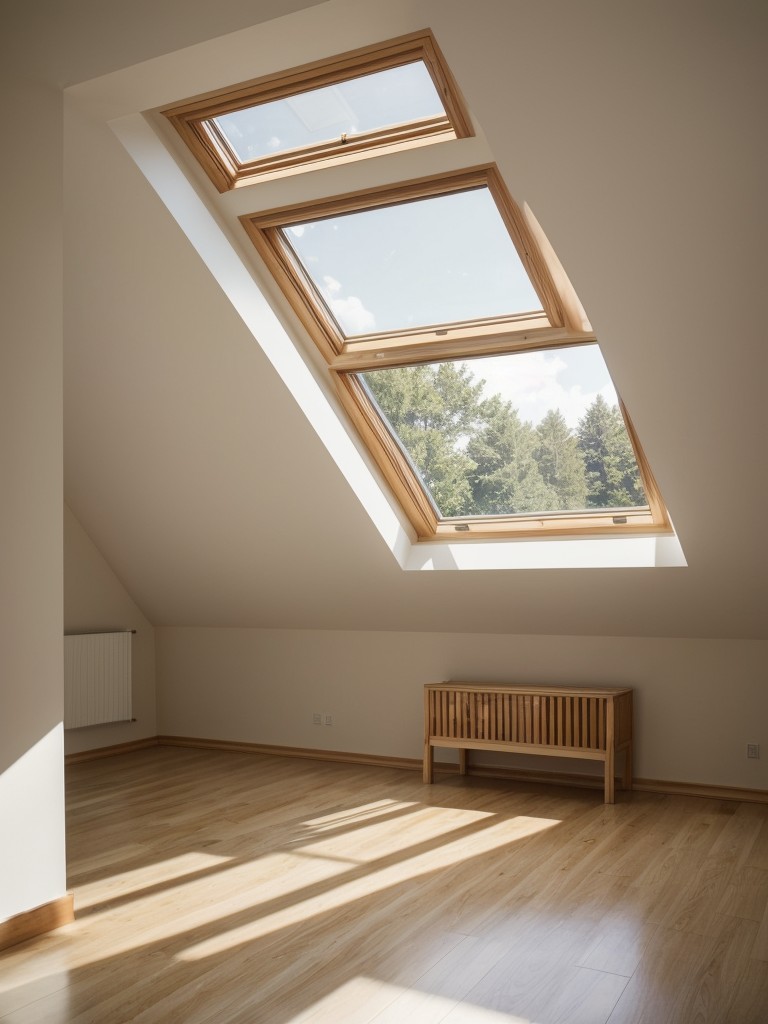 Opt for a skylight or a strategically placed window to bring in natural light and create a fresh atmosphere.