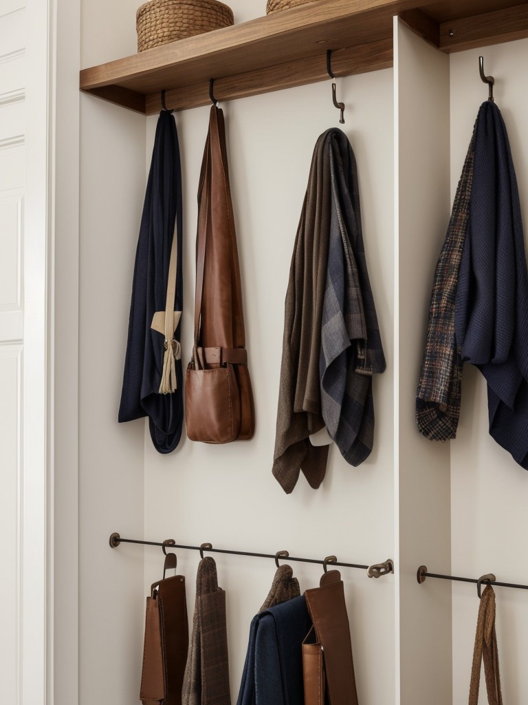 Consider using a hanging organizer for belts, scarves, and ties to maximize space and keep these accessories easily accessible.