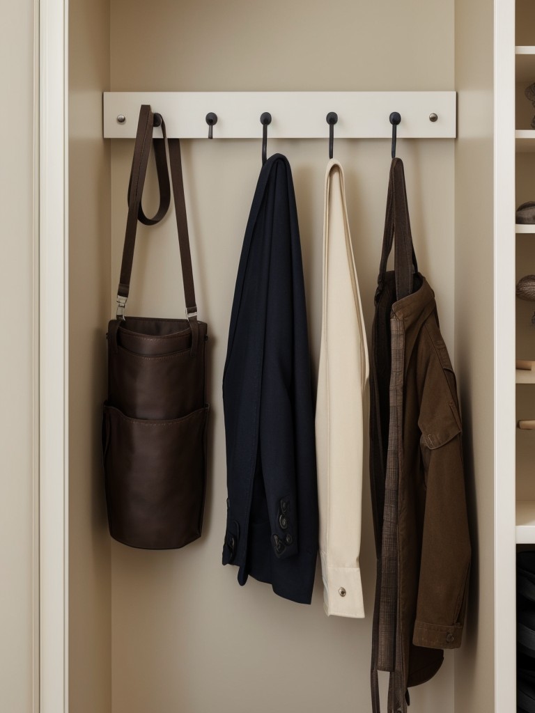 Install a separate belt and tie hanger to keep these accessories organized and prevent them from getting tangled.