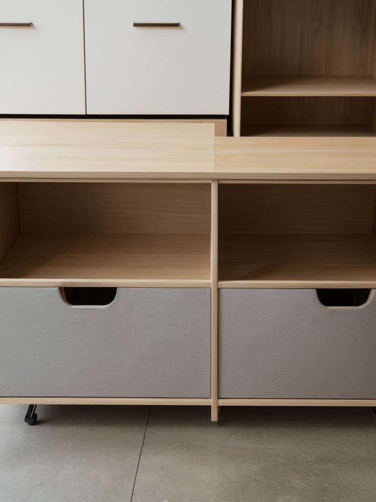 Consider using foldable or collapsible furniture to allow for flexibility and easy storage when not in use.