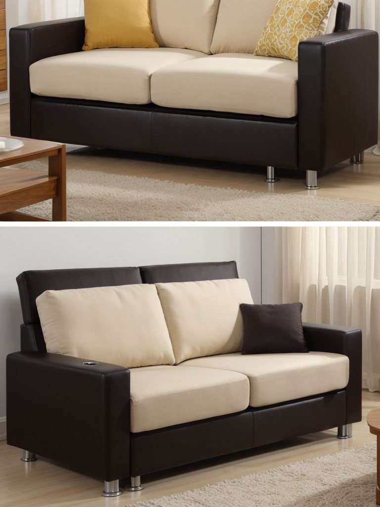 Choose multifunctional furniture that can serve dual purposes, such as a sofa that can also be used as a bed for guests.