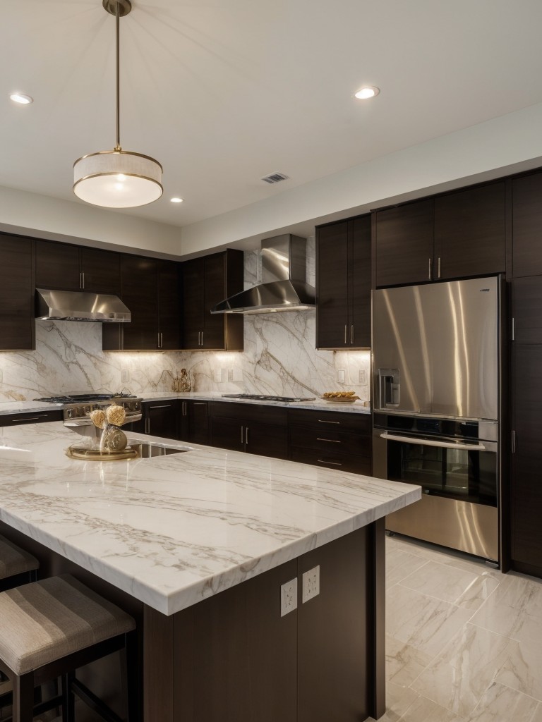 Infuse a touch of luxury in your beach apartment with high-end finishes, such as marble countertops, plush furnishings, and elegant coastal-inspired accessories.