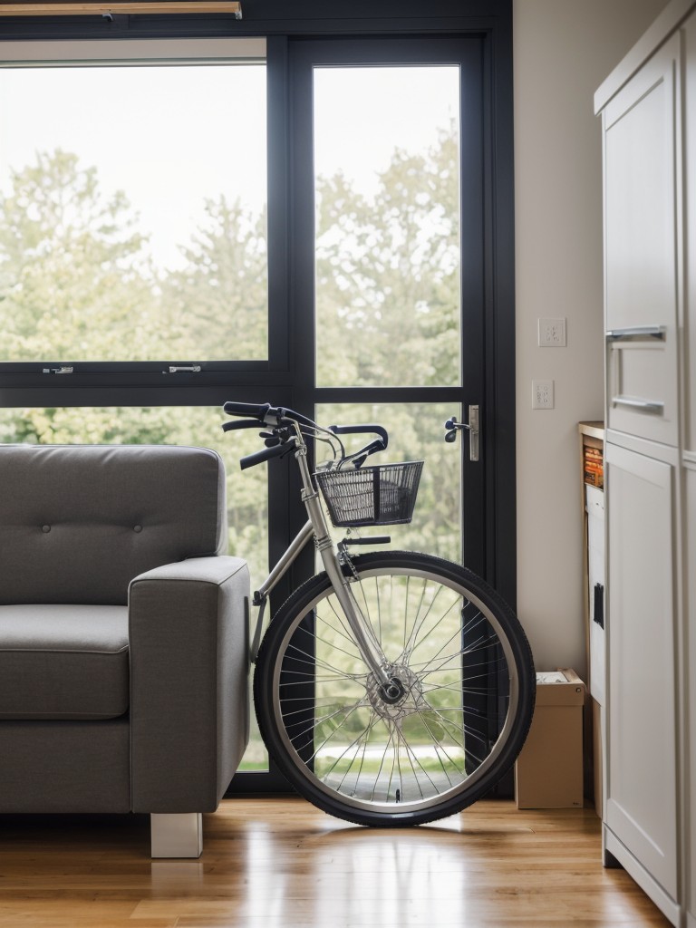 Compact bike storage solutions, such as pedal-powered lifts or hoists, that make it effortless to store and retrieve your bike.
