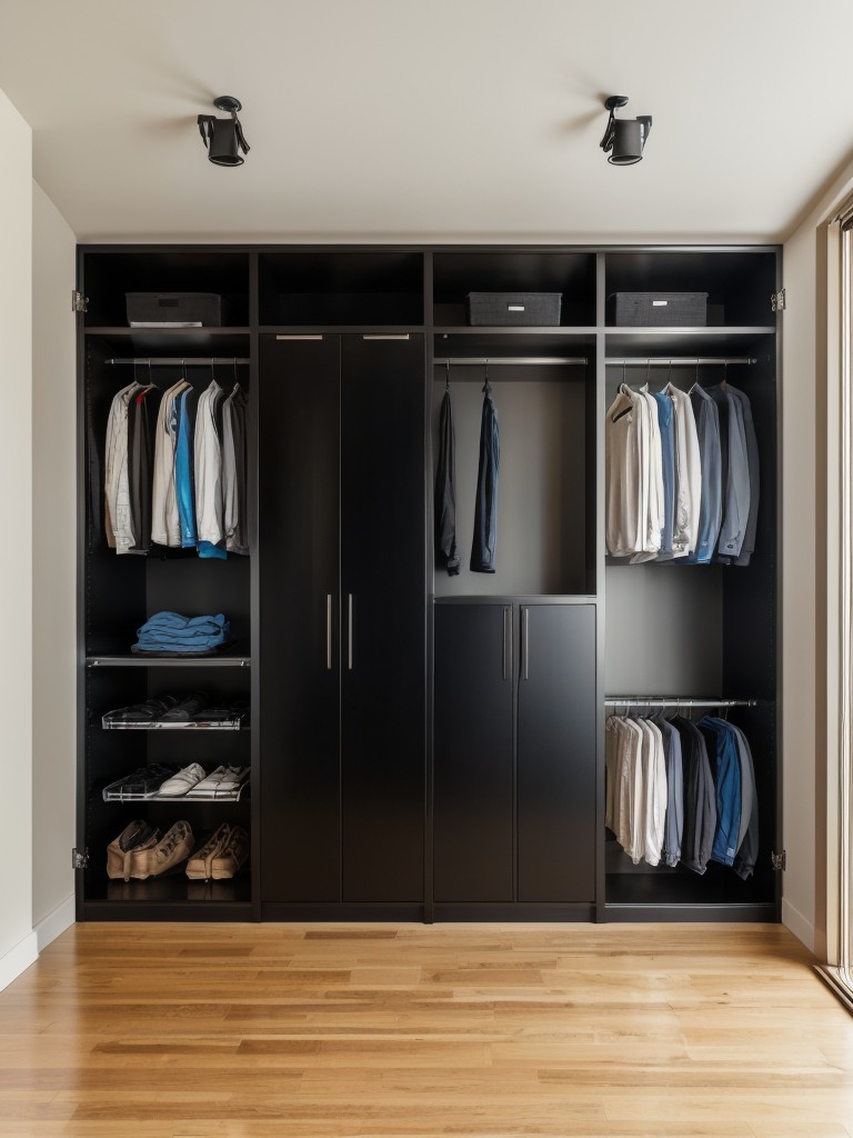Custom-built bike storage cabinets that blend seamlessly into your apartment's design while providing a secure and organized way to store your bicycles.
