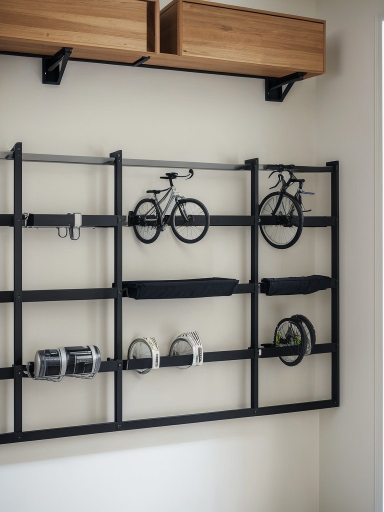 Minimalist bike storage solutions for those who appreciate simplicity, such as vertical wall hooks or lean racks that occupy little space.