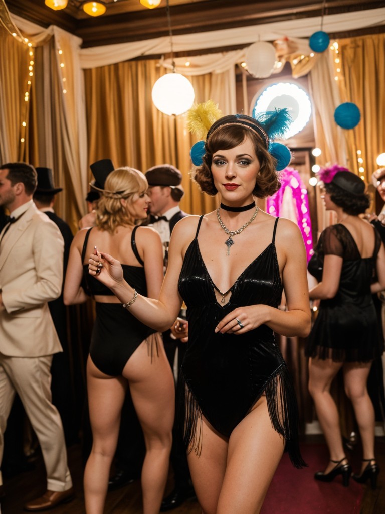 Host a themed costume party and decorate your apartment accordingly, whether it's a 1920s speakeasy or an '80s dance party.