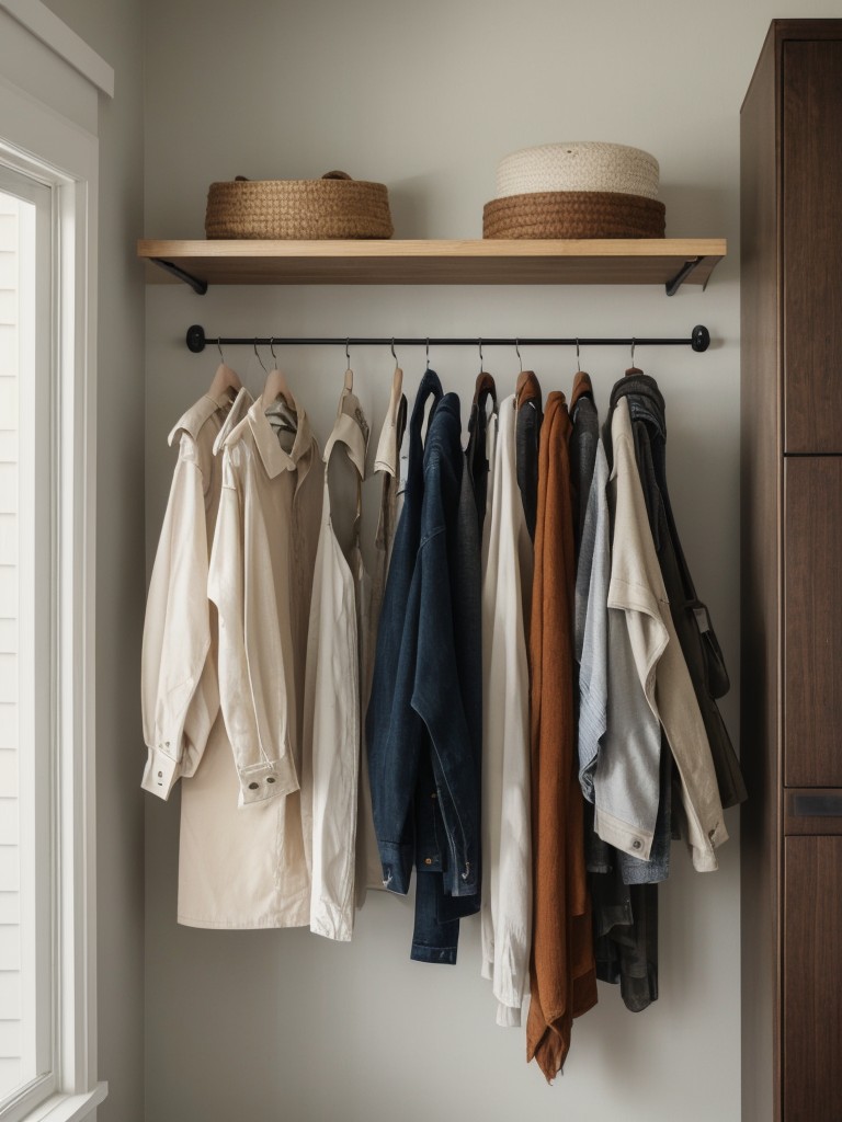 Consider using hanging organizers or pocket organizers for small items like accessories, socks, or belts.