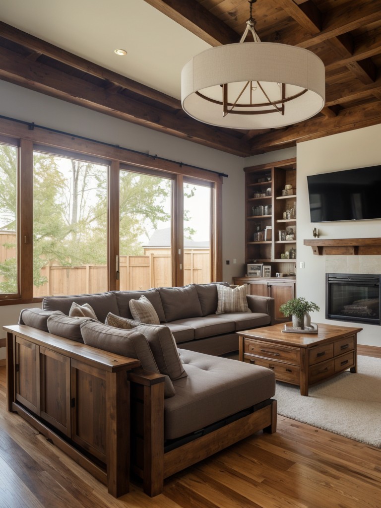Family-friendly living room ideas with durable and stain-resistant furniture, ample storage options, and a mix of comfortable seating for a space that accommodates everyone.