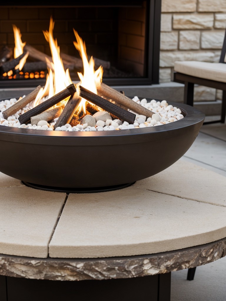 Building a small fire pit or tabletop fireplace for cozy nights spent roasting marshmallows or enjoying a glass of wine.