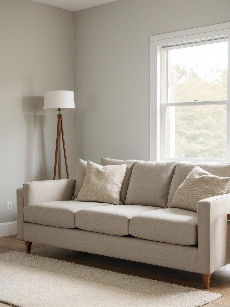 Sofa styles with elevated legs for creating an airy and spacious feel in small rooms.