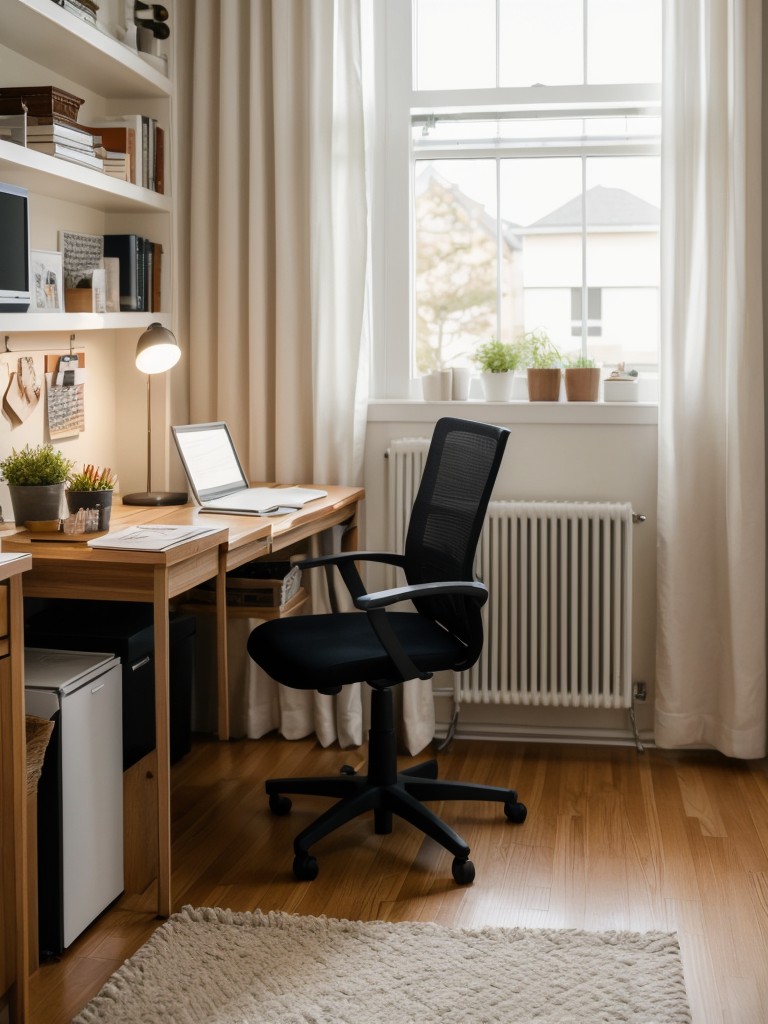 Creating zones or designated areas within the apartment for different activities, such as a reading nook or a home office.