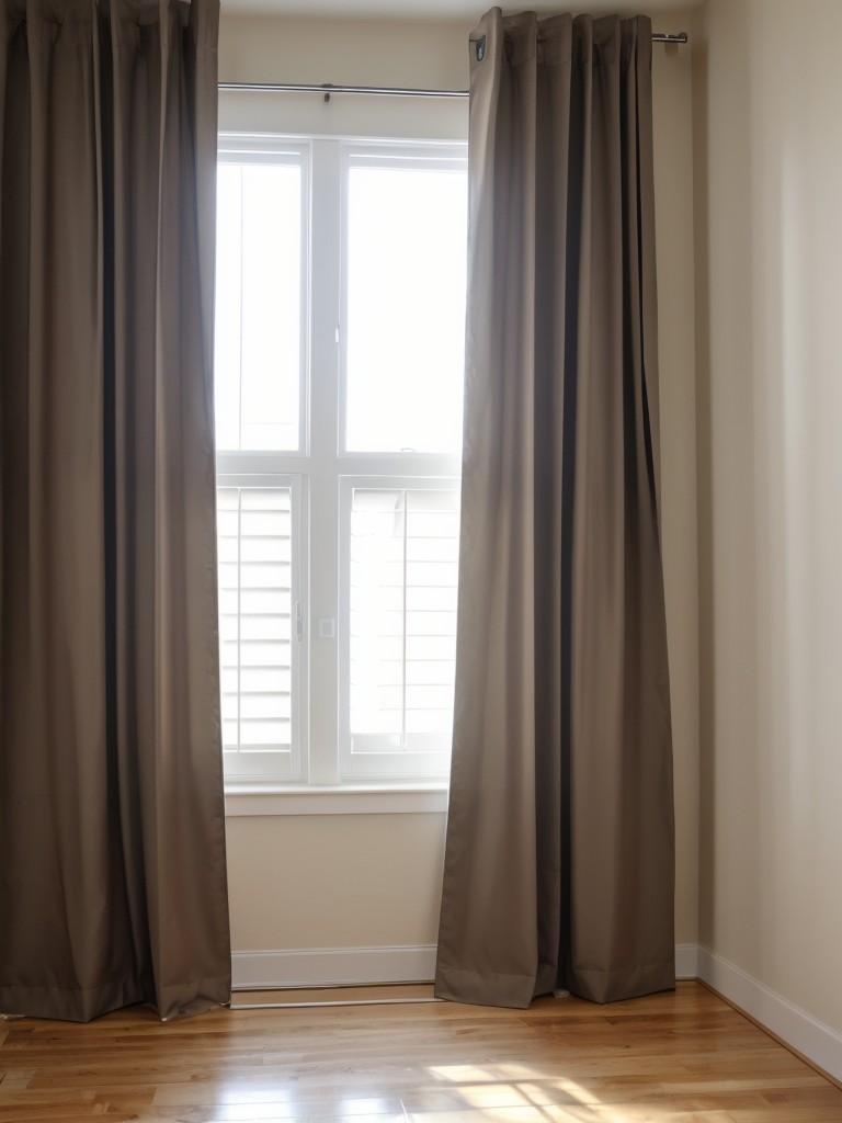 Installing floor-to-ceiling curtains to add height and drama to small spaces.