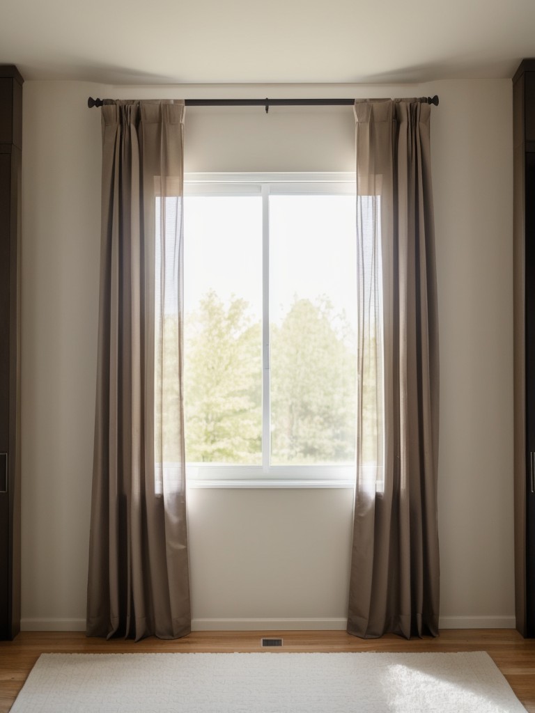 Use curtains or room dividers to create separate areas and add privacy.