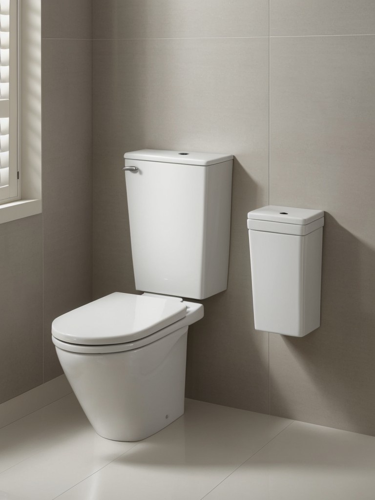 Choose a space-saving toilet design, such as a wall-mounted or compact model.