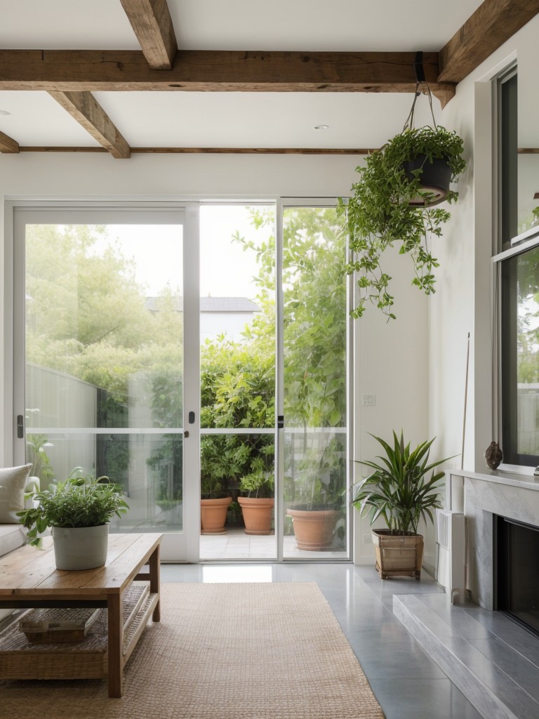 Consider adding a plant or two to bring some greenery into the space and create a fresh, calming atmosphere.
