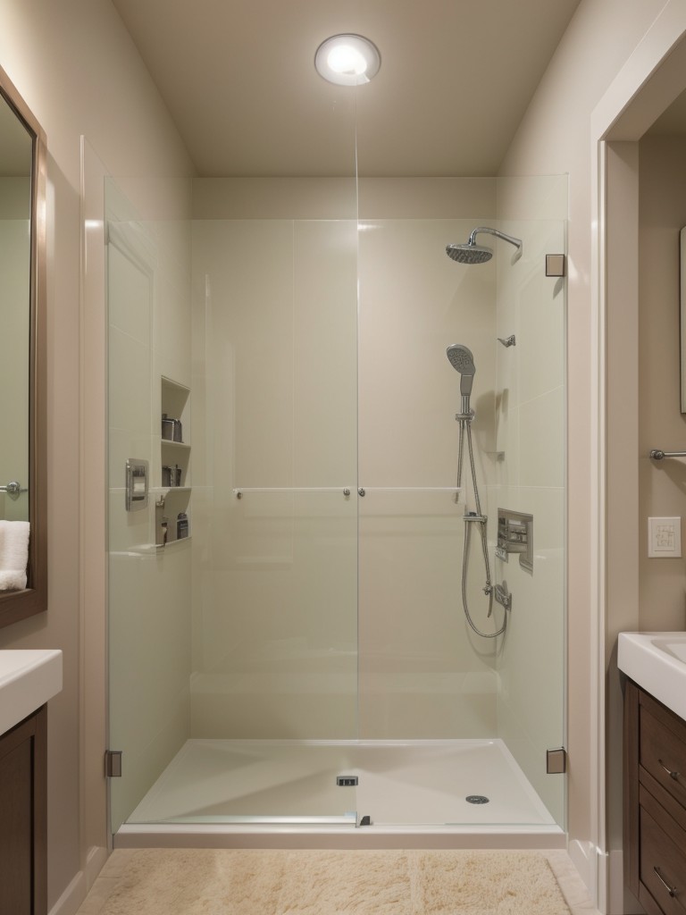 Consider replacing a bulky bathtub with a walk-in shower to create a more functional and open layout.