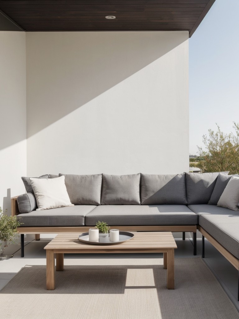 Embrace a minimalist design aesthetic with simple and clutter-free furniture, calming color palettes, and sleek outdoor decor.