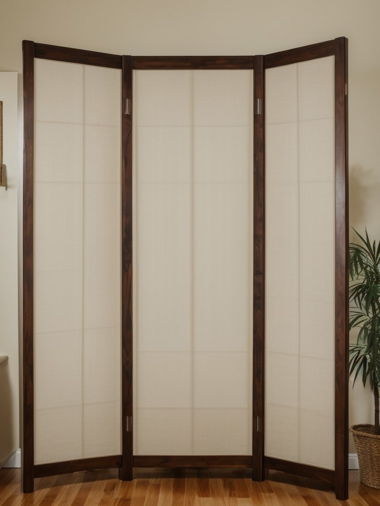 Build a DIY room divider or privacy screen to separate open living spaces.