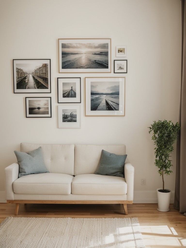 Create a DIY gallery wall with your favorite photographs or artwork.
