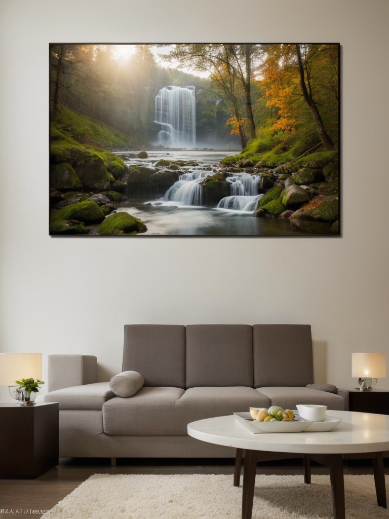 Creative wall art and gallery display to add personality to your living room.