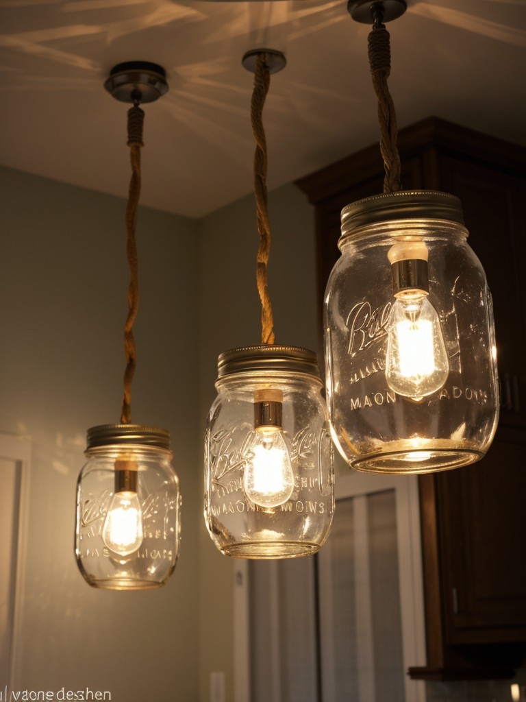 Incorporate DIY lighting projects, such as mason jar pendant lights or hanging macrame fixtures.