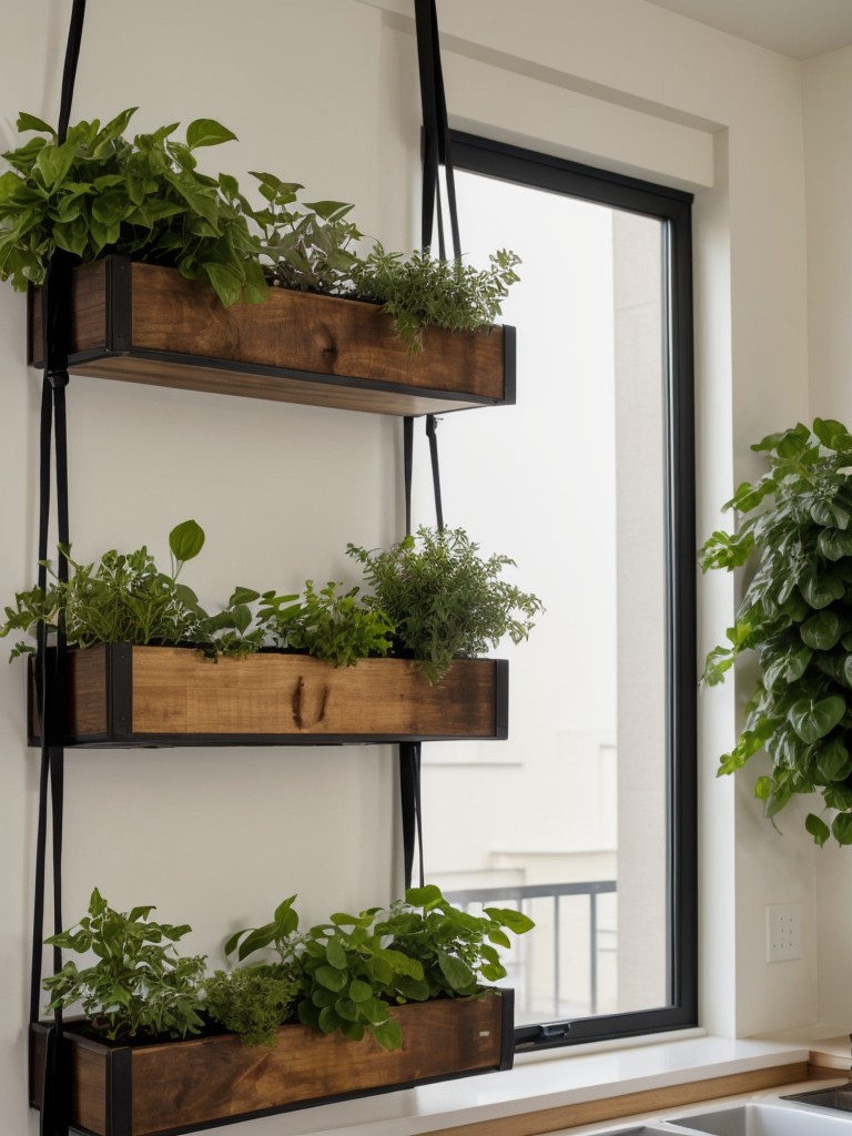 Creative ways to incorporate plants and greenery into apartment living, from hanging planters to vertical gardens.