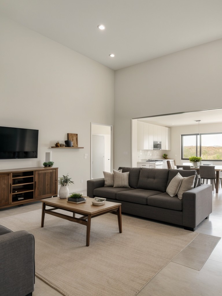 Exploring the benefits of open-concept living spaces with flowing layouts, visually seamless room transitions, and flexible furniture arrangements.