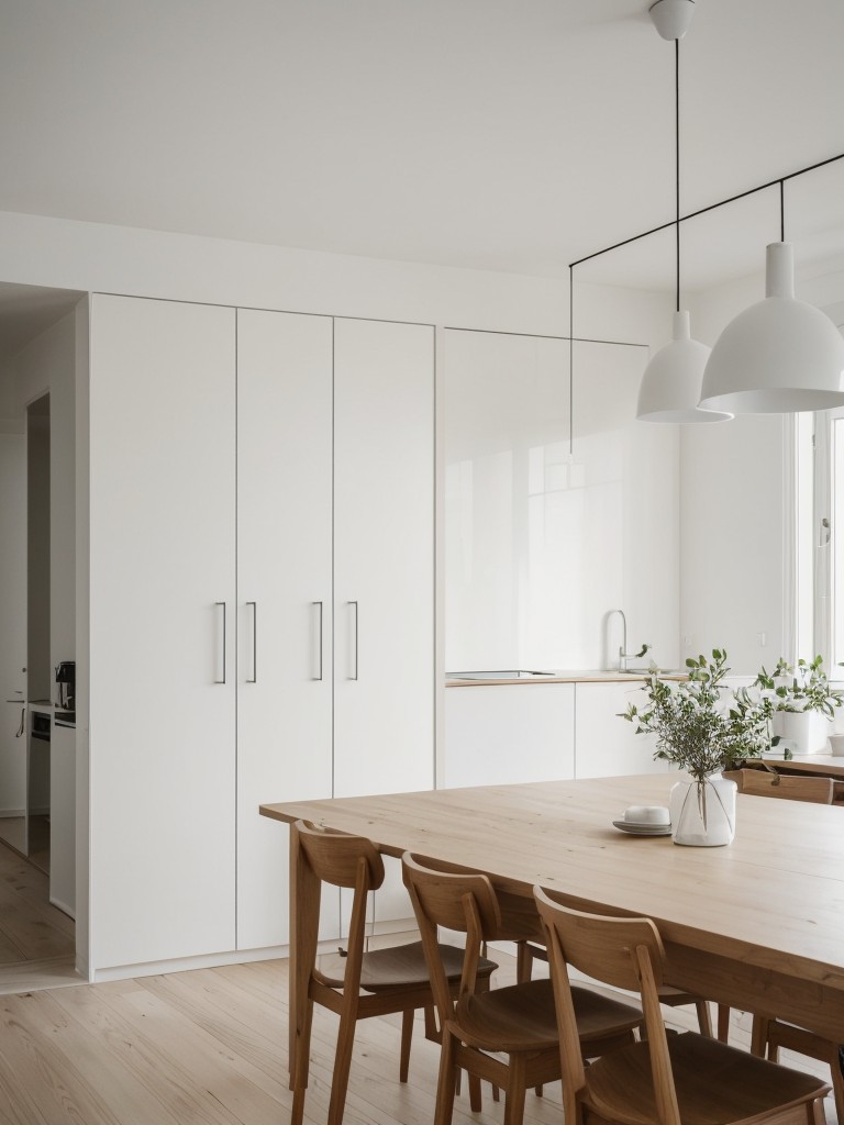 Exploring Scandinavian-inspired apartment design with minimalist furnishings, natural elements, and a focus on simplicity.