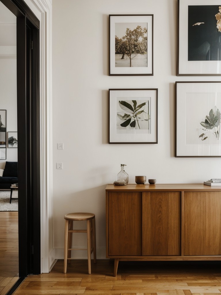 Artistic apartment design inspiration, showcasing curated collections, gallery walls, and bold statement pieces for a visually striking and creative atmosphere.