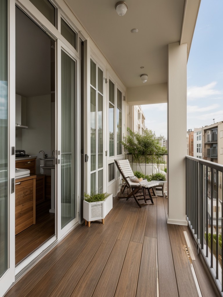 Outdoor balcony ideas for apartment living.