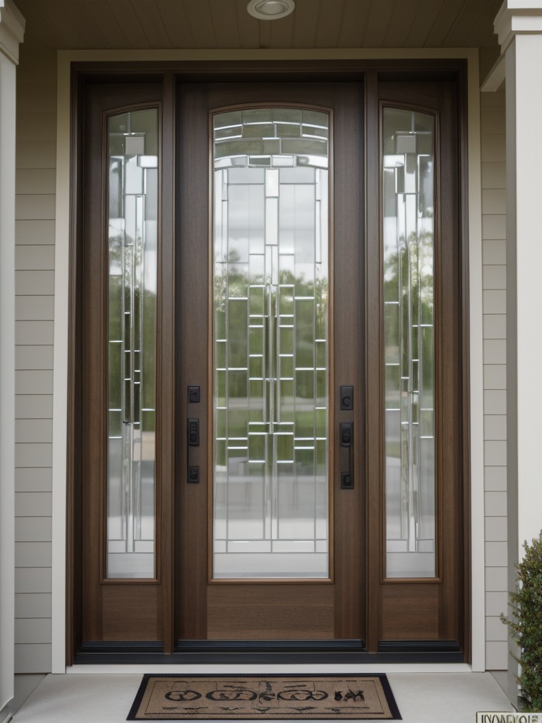 Unique and custom-designed front doors for a personalized touch.