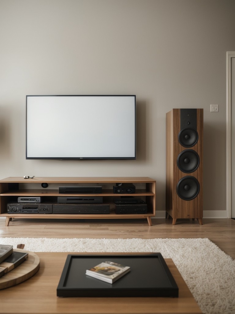 Home entertainment gifts, such as a compact soundbar or a wireless streaming device, to enhance the apartment's audiovisual experience.