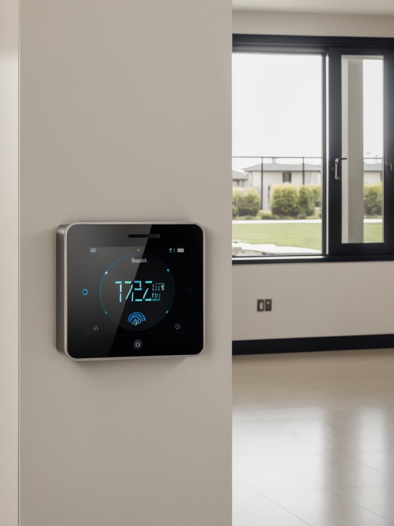 Smart home devices that can be controlled remotely, like smart thermostats or security cameras, to enhance convenience and security in apartments.