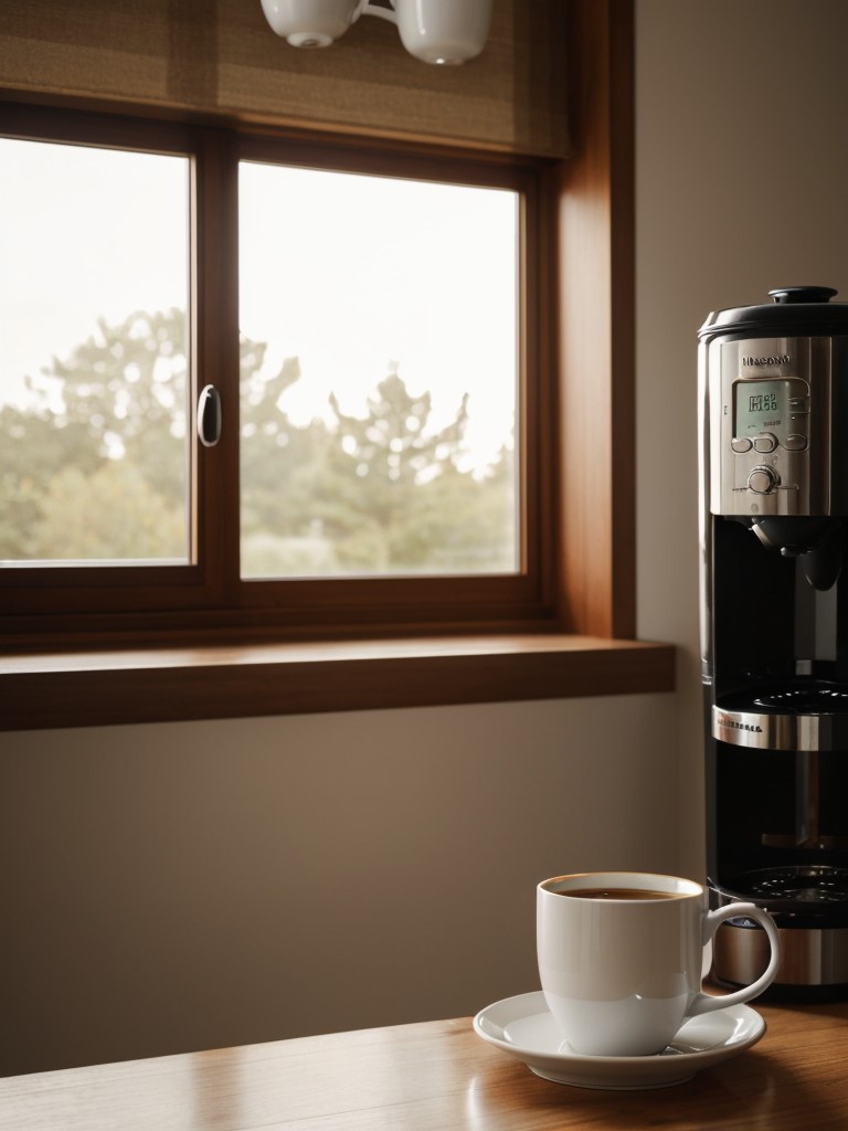 A high-quality coffee maker or tea set to create a cozy and comforting atmosphere.