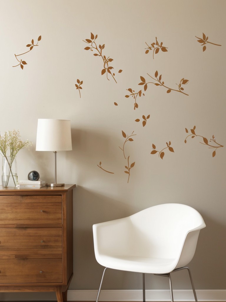 Small-scale wall art or wall decals to add personality without overwhelming the space.