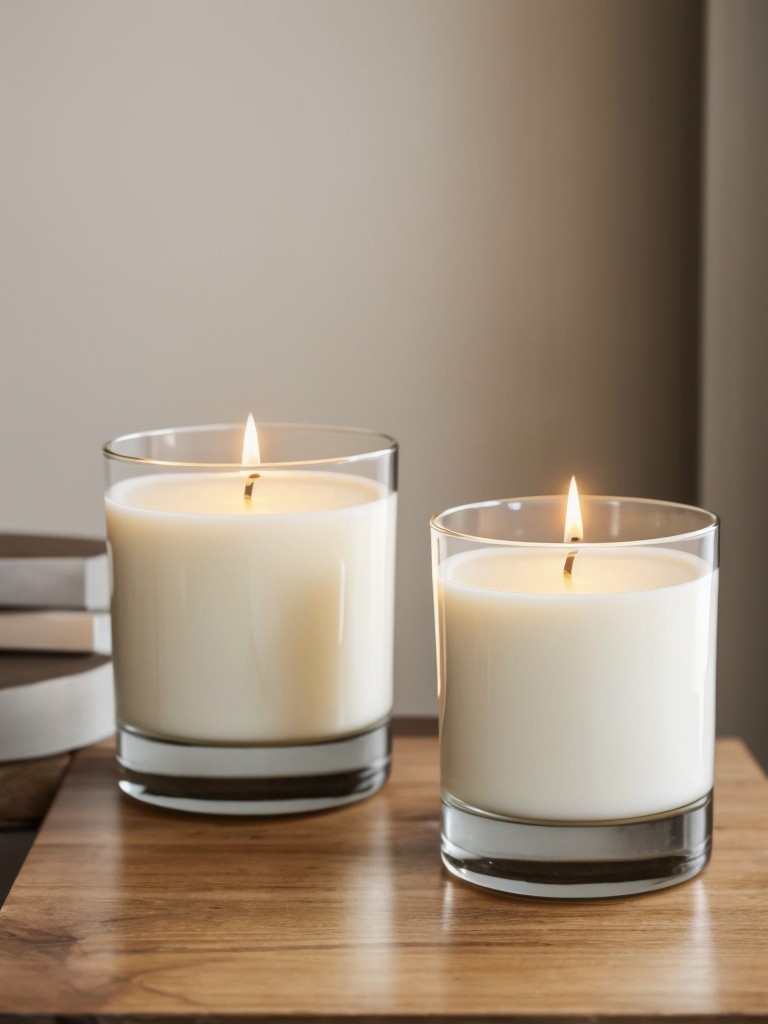 A set of fragrant candles or a gourmet candle subscription.