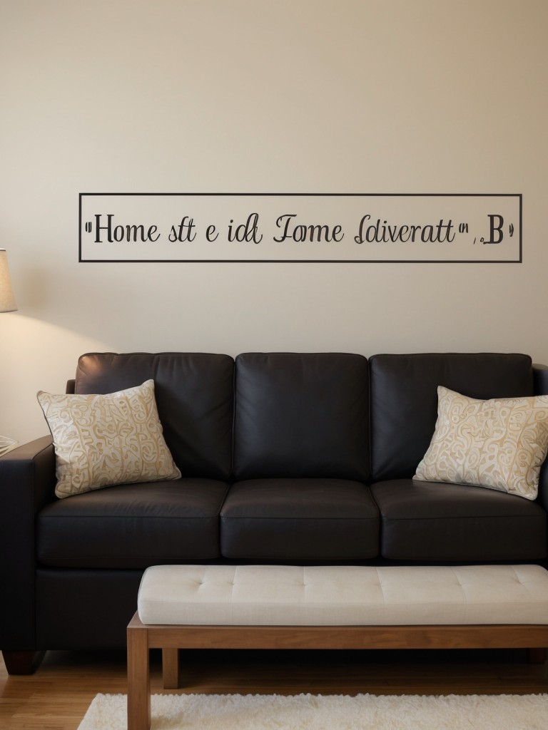 Customized artwork or a personalized wall decal with their initials or favorite quote.