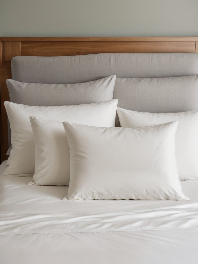 High-quality bedding, including comfortable pillows and a soft mattress topper.