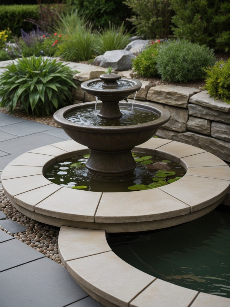 Consider adding a water feature like a small fountain or a calming pond to create a tranquil oasis in your apartment garden.