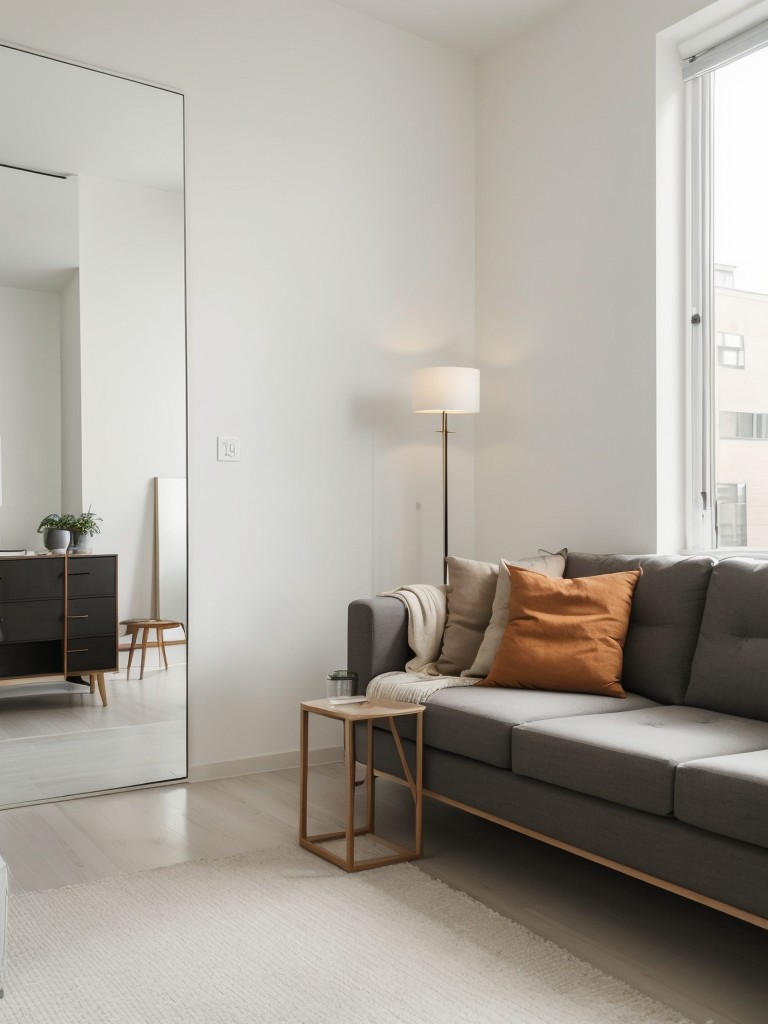 Enhance the feeling of spaciousness in your open-concept apartment by using light color palettes, minimalistic furniture, and strategically placed mirrors.