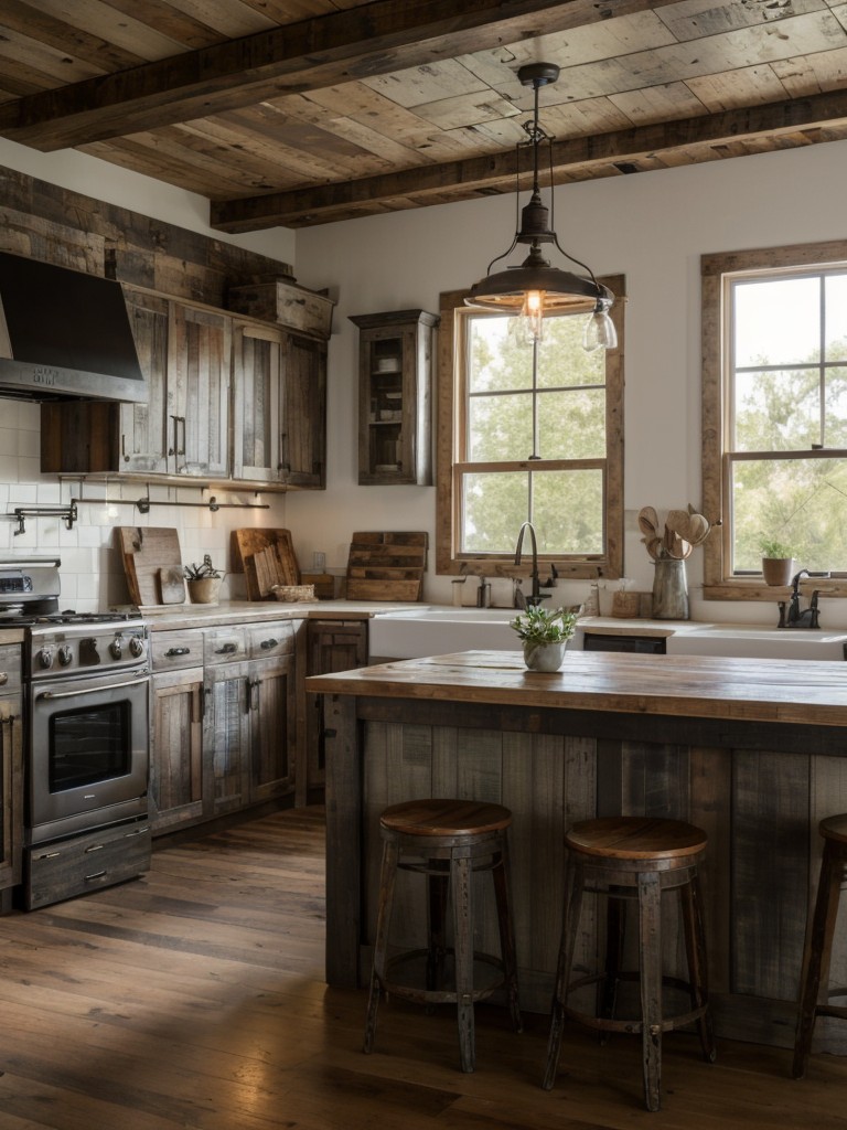 Infuse your apartment with rustic farmhouse charm by incorporating weathered wood, distressed finishes, and vintage accessories into your design.